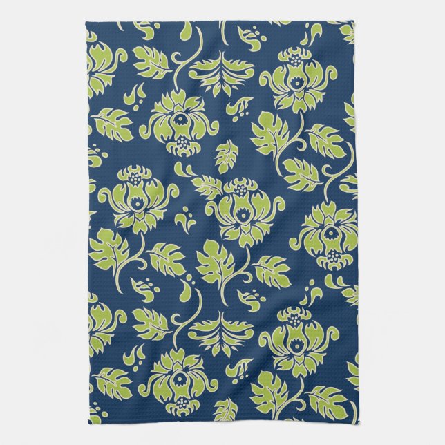 Kamaole Hawaii Tropical Floral Kitchen Towel (Vertical)