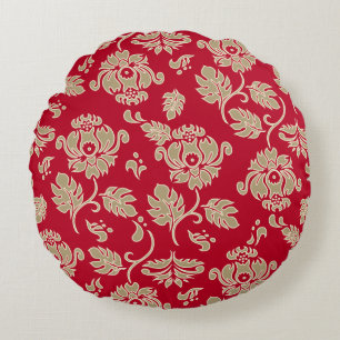 Kamaole Hawaii Tropical Protea Floral Reversible Round Cushion