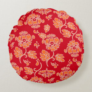 Kamaole Hawaii Tropical Protea Floral Reversible Round Cushion