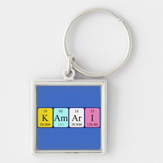 Kamari periodic table name keyring (Front)