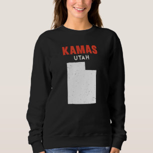 Kamas Utah USA State America Travel Utahan Sweatshirt