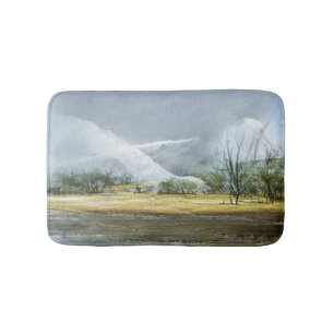 Kamchatka Geysers Oil Landscape Bath Mat
