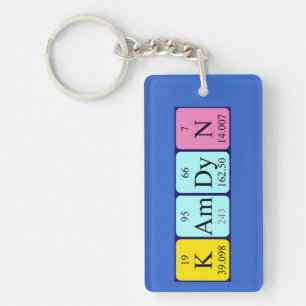 Kamdyn periodic table name keyring