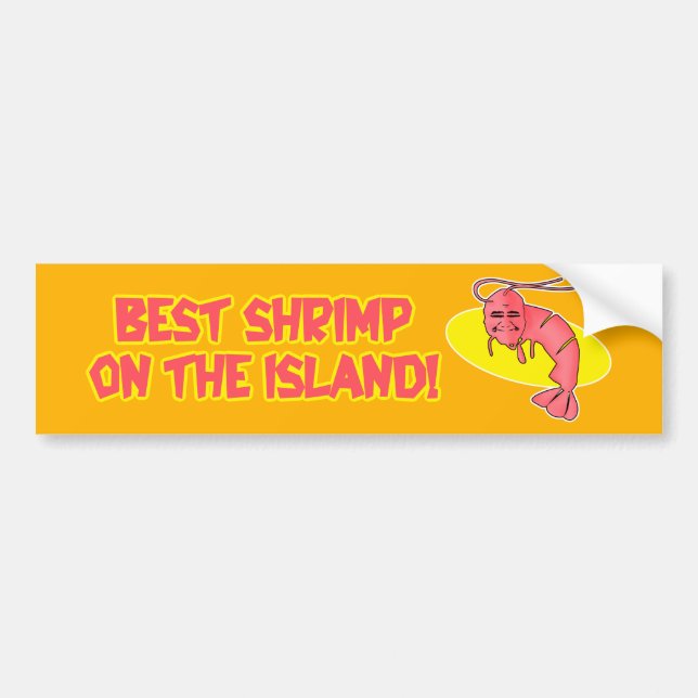 Kamekona's 'Best Shrimp' Bumper Sticker (Front)
