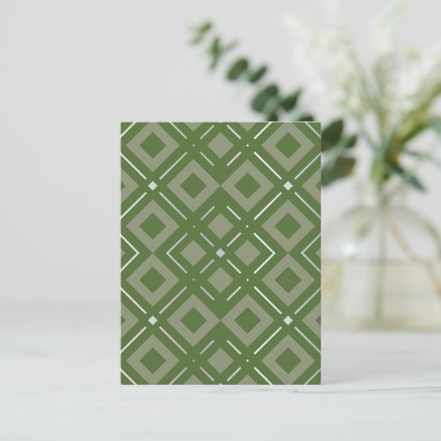 Kamelia’s Geometric Pattern 2 Postcard (Standing Front)