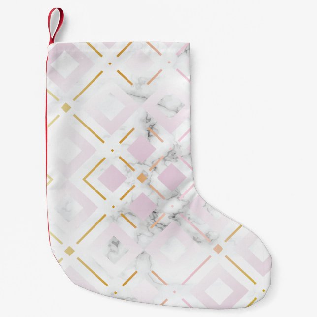 Kamelia’s Geometric Pattern 4 Small Christmas Stocking (Front)
