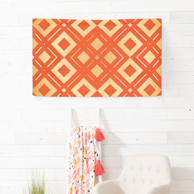 Kamelia’s Geometric Pattern 6 Banner (Insitu)