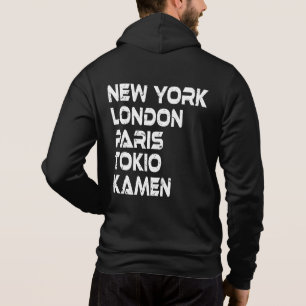 Kamen New York London Tokio Paris Hoodie
