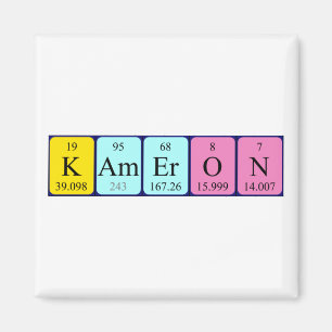 Kameron periodic table name magnet