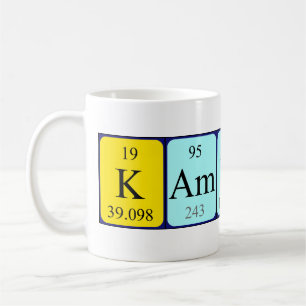 Kameron periodic table name mug