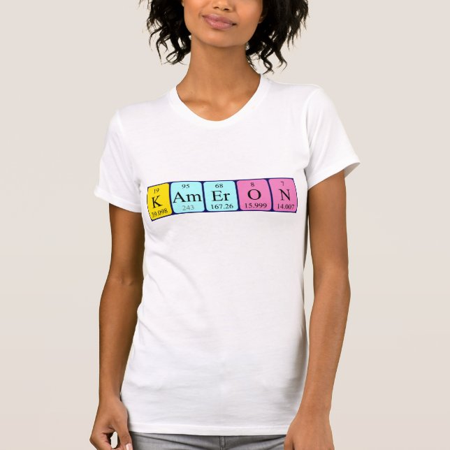 Kameron periodic table name shirt (Front)
