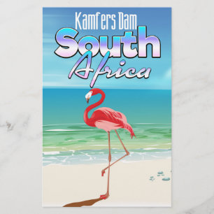 Kamfers Dam South African travel poster Stationery