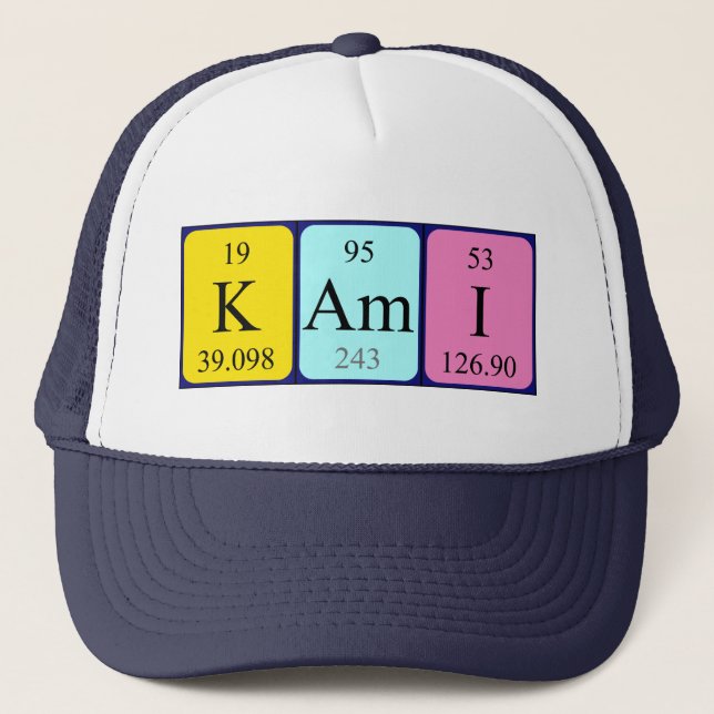 Kami periodic table name hat (Front)
