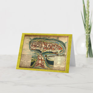 Kamianets Podilskyi Map 1691 Card