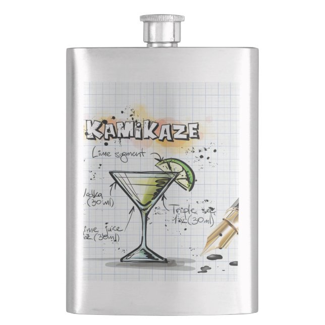 Kamikaze Hip Flask (Front)