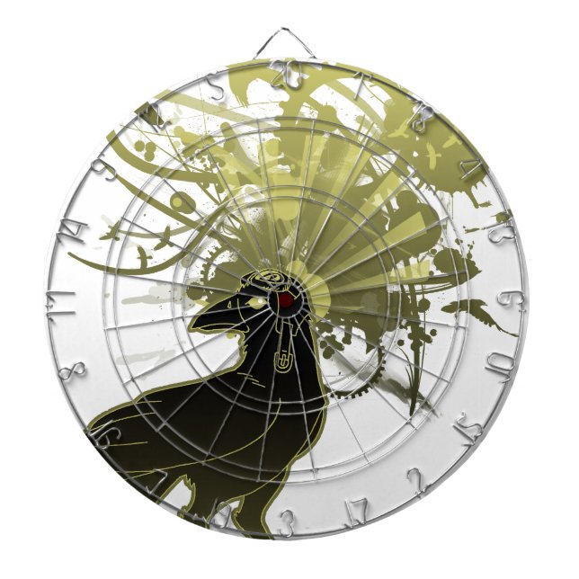 Kamikaze Raven Dartboard (Front)