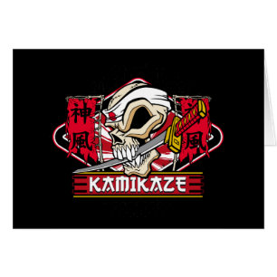 Kamikaze Skull With Japanese Sword