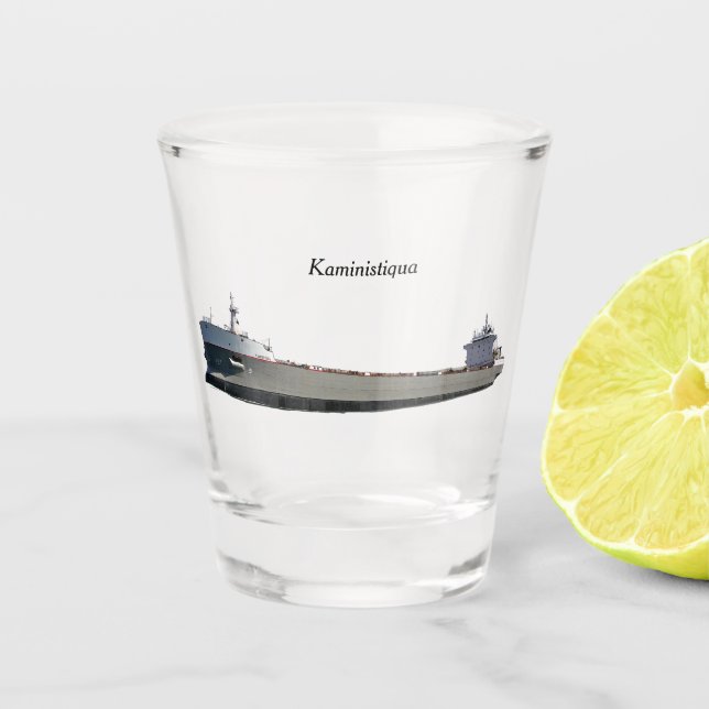 Kaministiqua shot glass (Front)