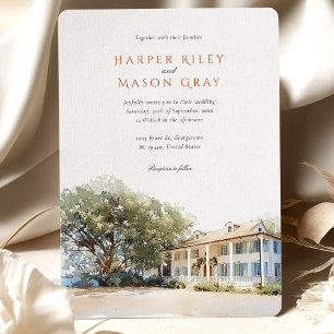 Kaminski House Museum Wedding Invitation