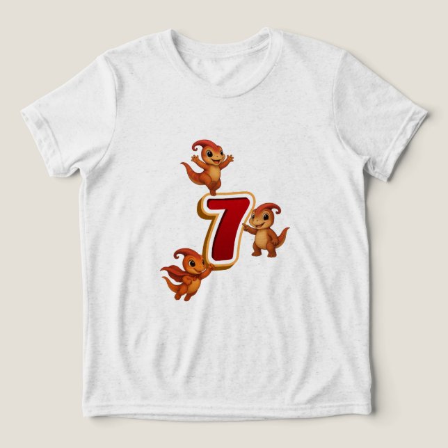Kammli Dino Birthday Shirt – 7 years (Design Front)