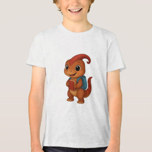 Kammli geht zur Schule – Dino mit Rucksack Tri-Blend Shirt