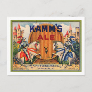 Kamm's Ale Postcard