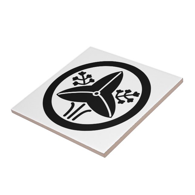 Kamon (family crest): Marunitachi Omodaka Tile (Side)