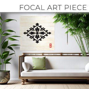 KAMON ( family crest ) Yamaguchi  Canvas Print