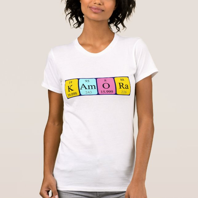Kamora periodic table name shirt (Front)