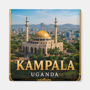 Kampala Seven Hills and Uganda National Mosque Magnet