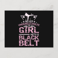 Kampsport Girl Black Belt