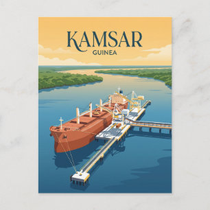 Kamsar Port Guinea Postcard