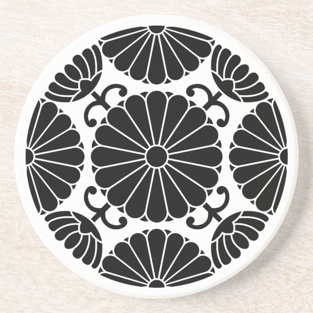 Kan-in chrysanthemum coaster (Front)