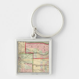 Kan, Neb, Colo Map by Mitchell Key Ring