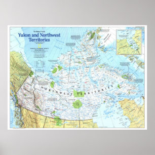 " Kanada: 1997 MOC Yukon and the Northwest MAP ... Poster