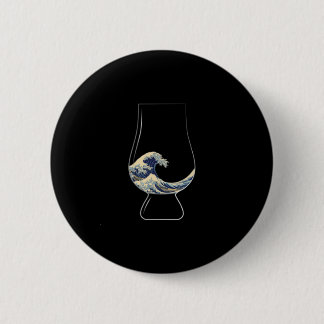 Kanagawa Glencairn Glass 6 Cm Round Badge