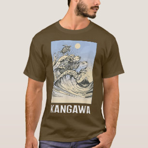Kanagawa Great Wave Japan Turle T-Shirt