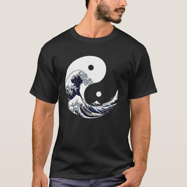 Kanagawa Yin Yang T-Shirt (Front)