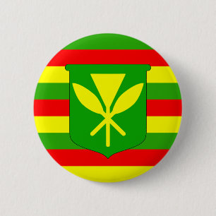 Kanaka Maoli Flag 6 Cm Round Badge