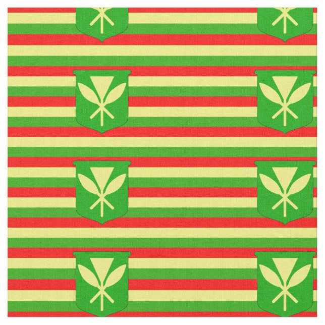 Kanaka Maoli Flag Fabric (Close Up)