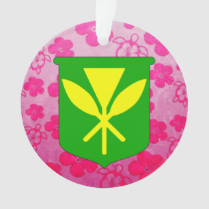 Kanaka Maoli Pink Honu Ornament