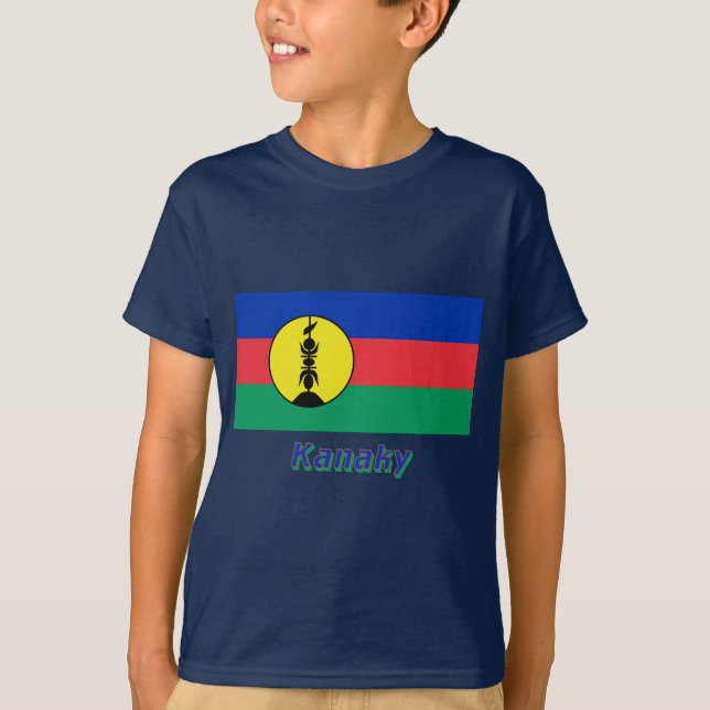 Kanaky Flag with Name T-Shirt (Front)