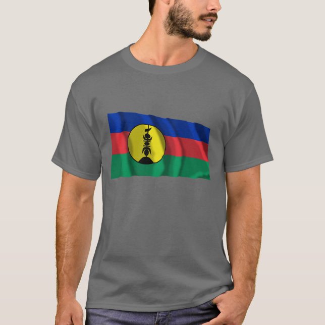 Kanaky Waving Flag T-Shirt (Front)
