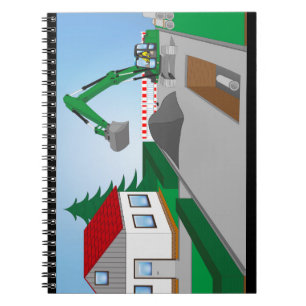 Kanalbaustelle Notebook
