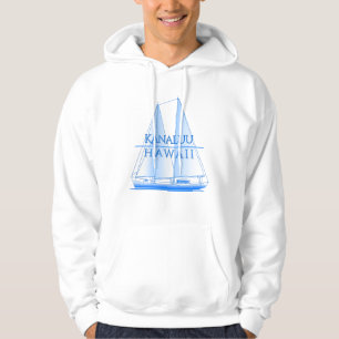 Kanaluu Coastal Nautical Sailing Sailor Hoodie