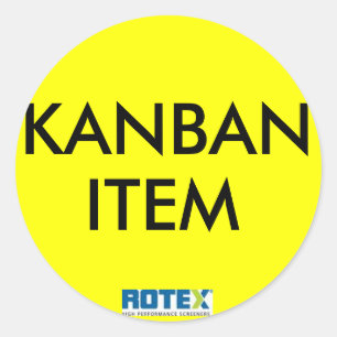 KANBAN ITEM CLASSIC ROUND STICKER