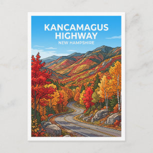 Kancamagus Highway Lincoln New Hampshire Postcard