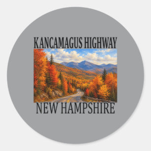Kancamagus Highway New Hampshire Classic Round Sticker