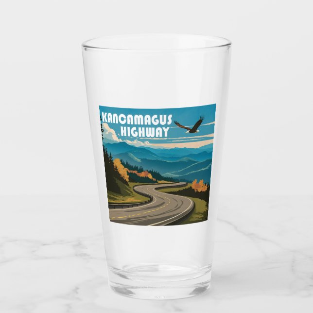 Kancamagus Highway New Hampshire Eagle Glass (Front)