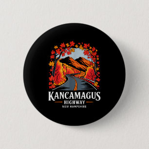 Kancamagus Highway New Hampshire Fall Foliage Souv 6 Cm Round Badge